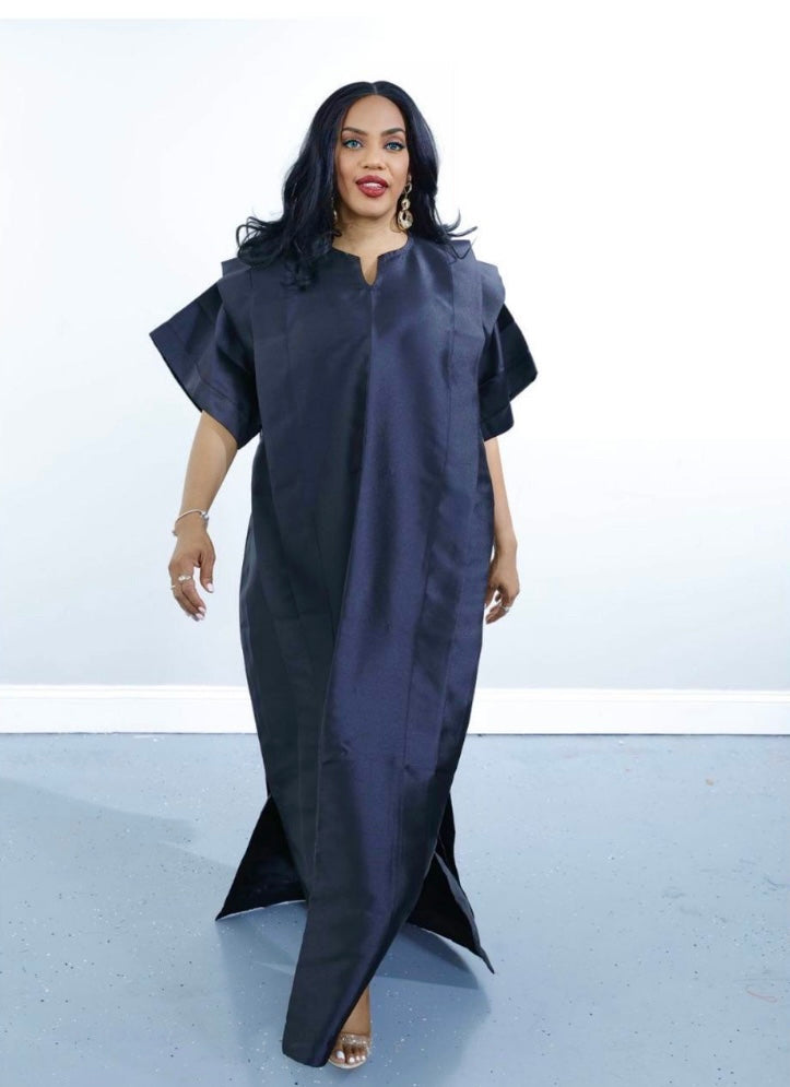 Omalicha Nwanyi Elegant Kaftan Royal Blue