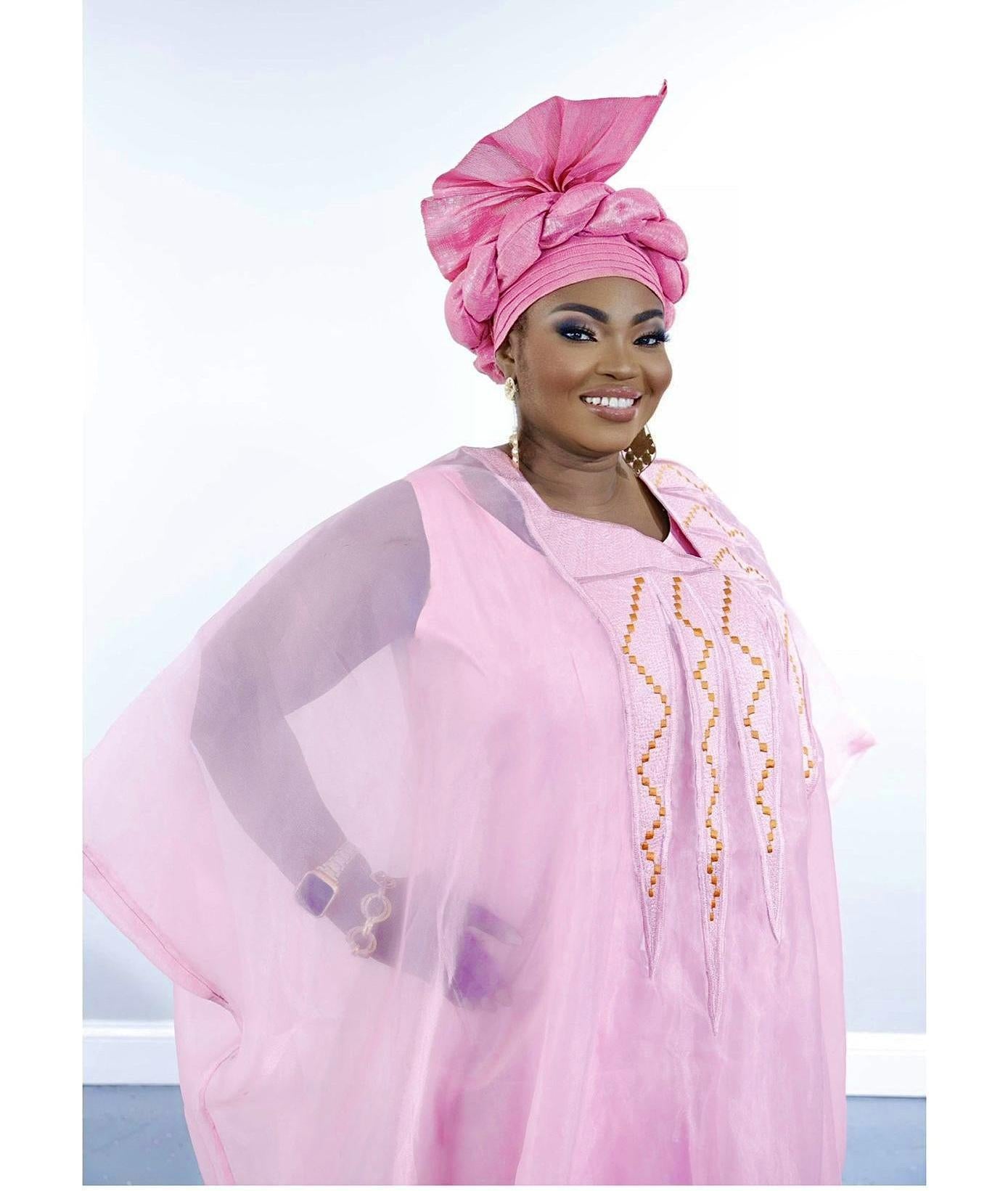 Eewà Luxury Agbada Pink