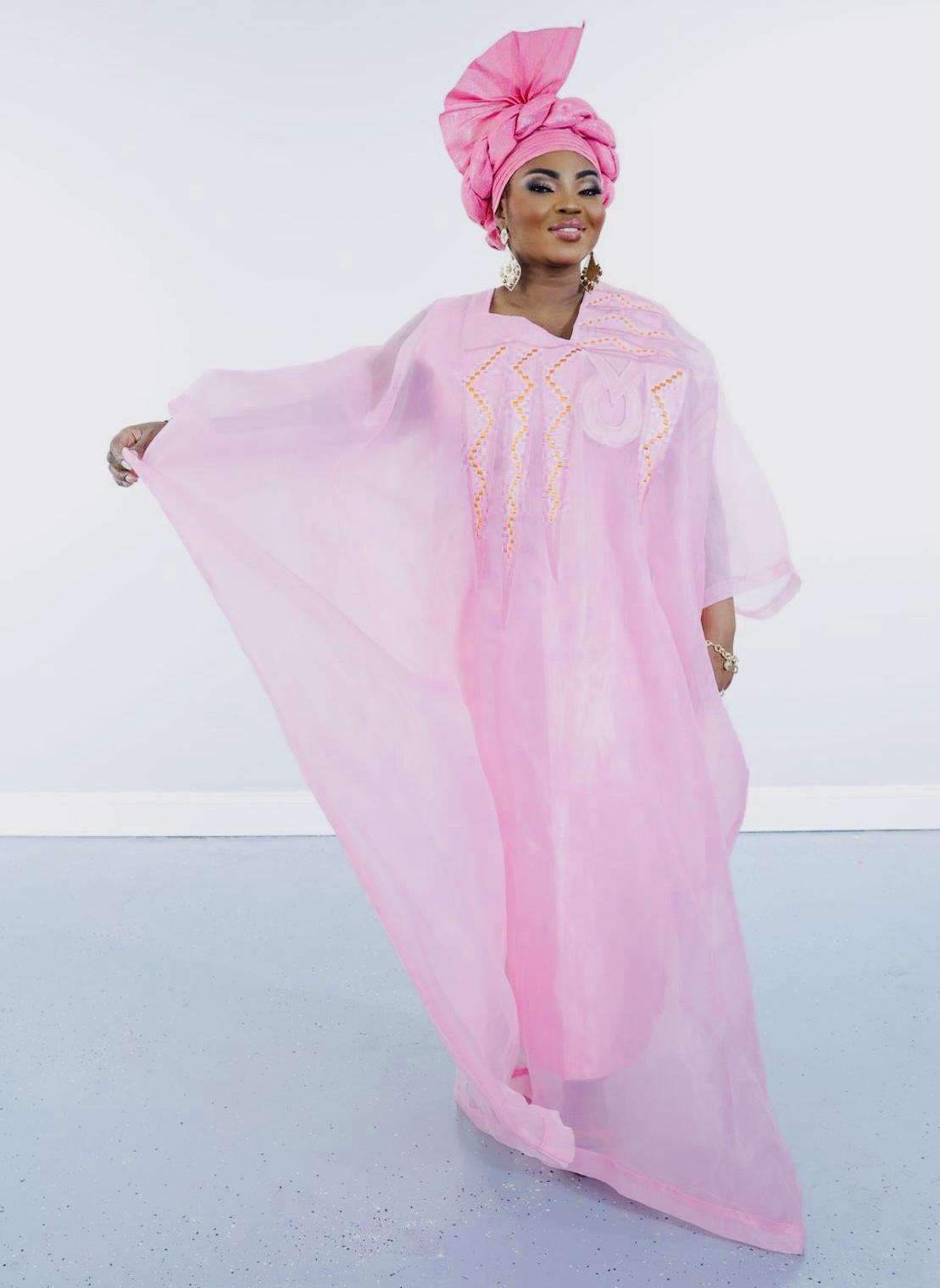 Eewà Luxury Agbada Pink
