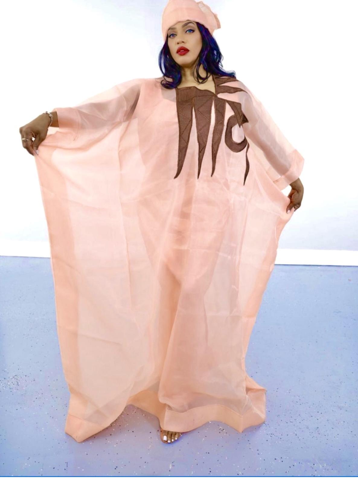Eewà Luxury Agbada Peach